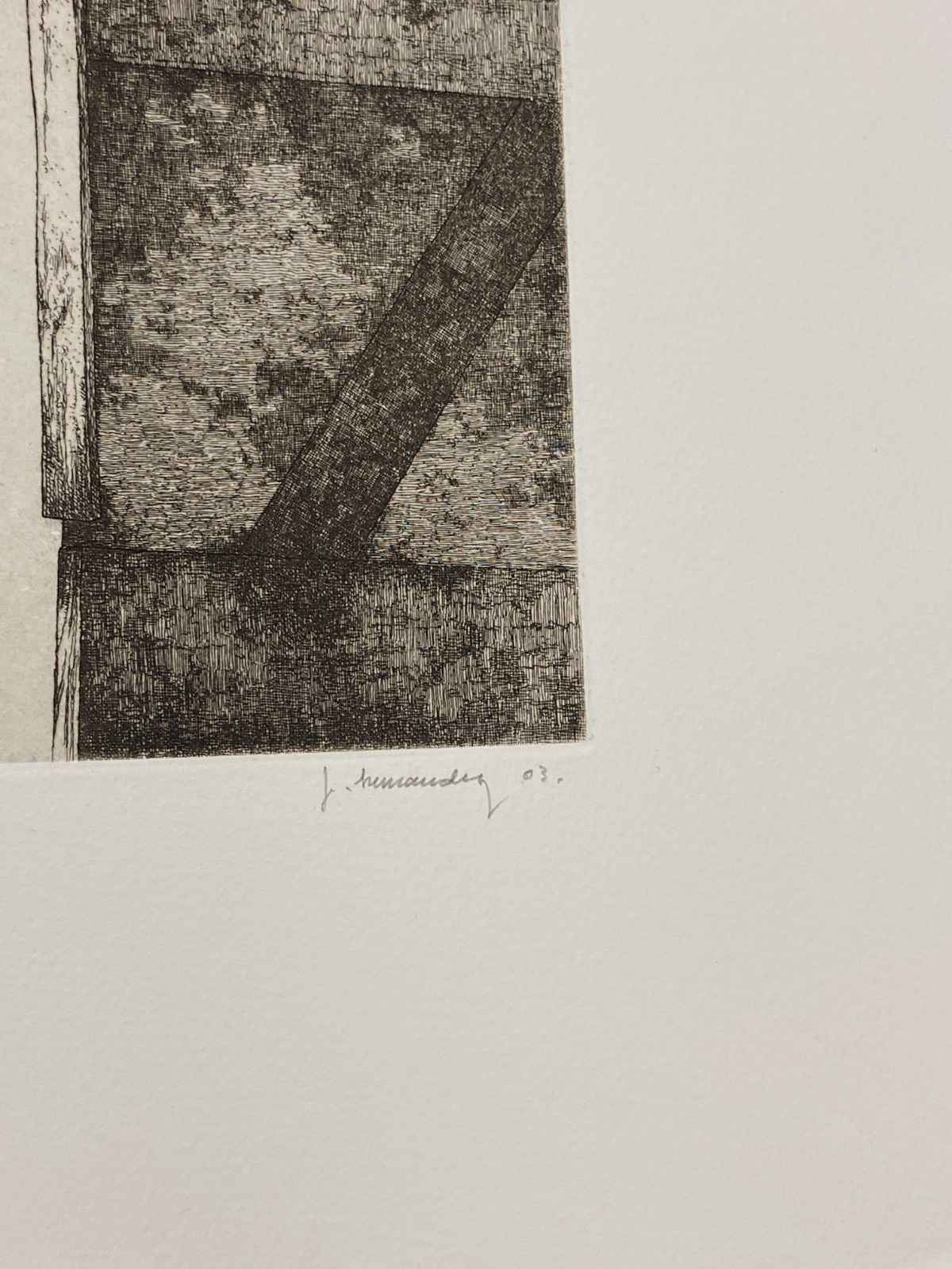 Jose Hernandez Muñoz "Umbria II" H.C. 2003 Signed Limited Fine Wall Art, 50Lx65W