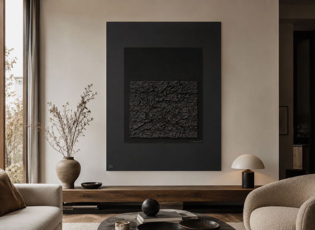 Rafael Canogar "Nocturno" 2001 /75 Limited Signed Fine Unframed Wall Art, 100x73