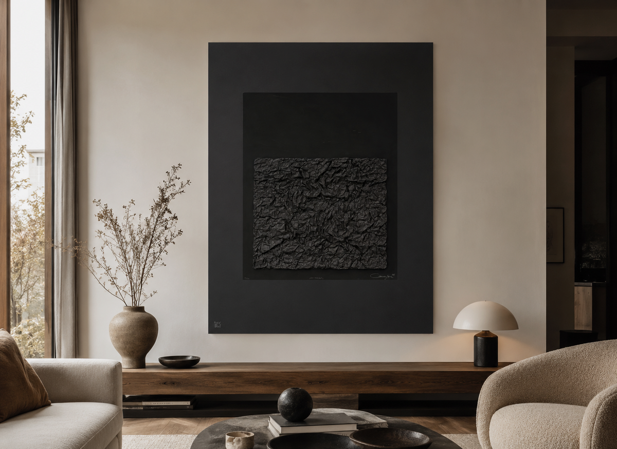Rafael Canogar "Nocturno" 2001 /75 Limited Signed Fine Unframed Wall Art, 100x73