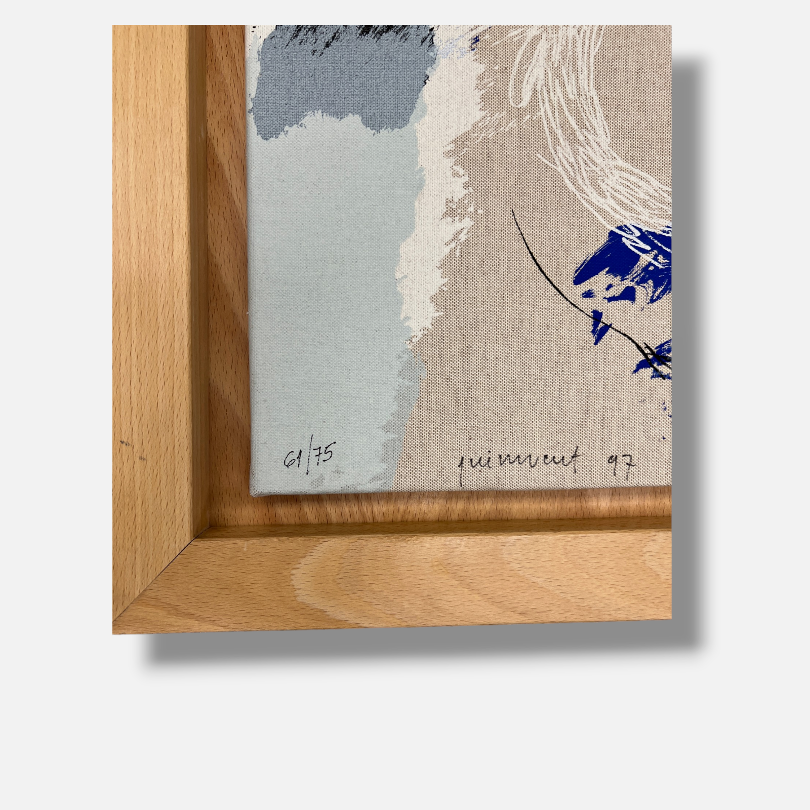 Josep Guinovart "Azul y Reflejo" 1997 Limited Signed Fine Wall Art Print