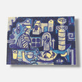 Nelson Villalobo Ferrer "Contratiempo Cubano Con Column" P.T. Signed Wall Art