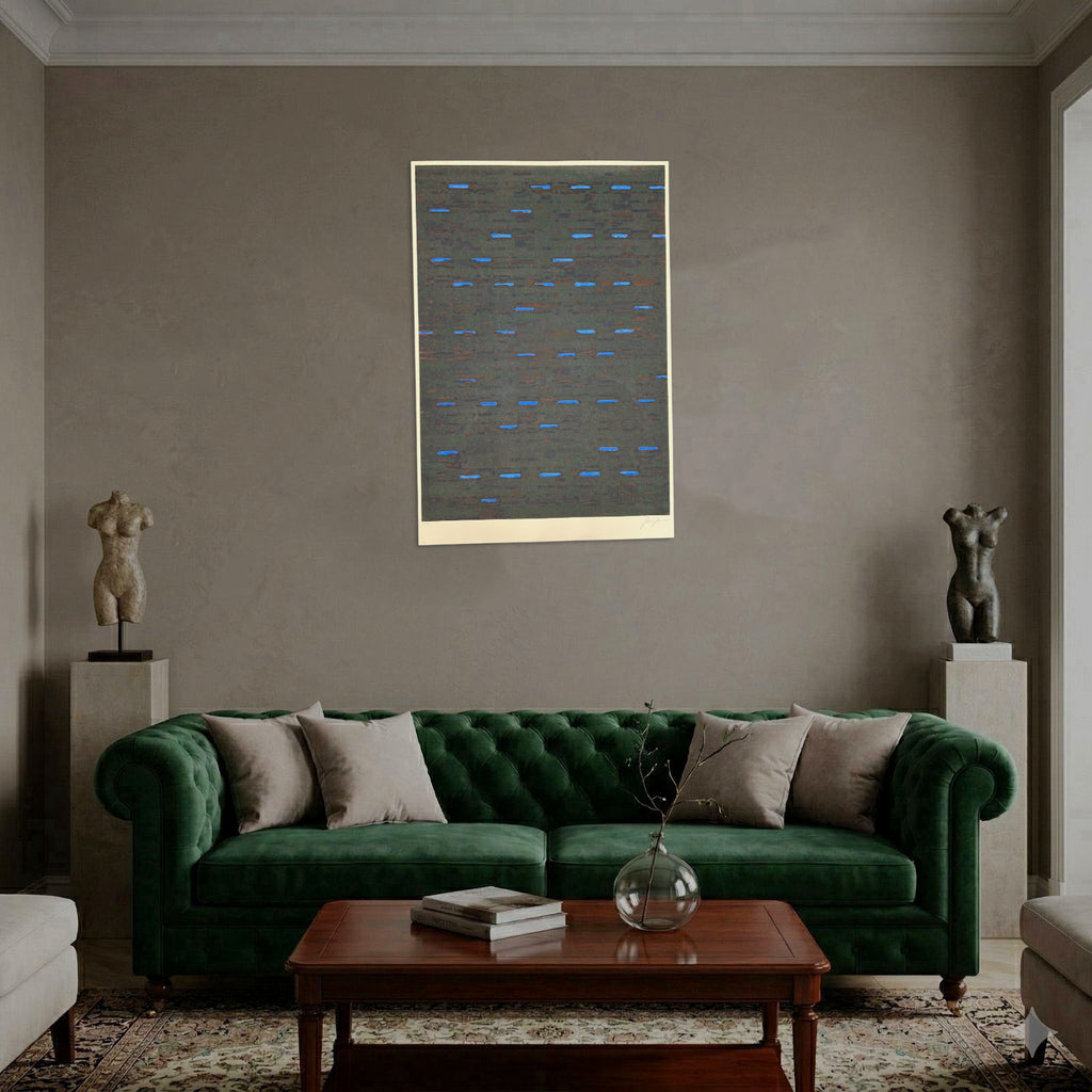 Gerardo Delgado "Sin Titulo IV(negro)" 2004 Limited Signed Wall Art Print