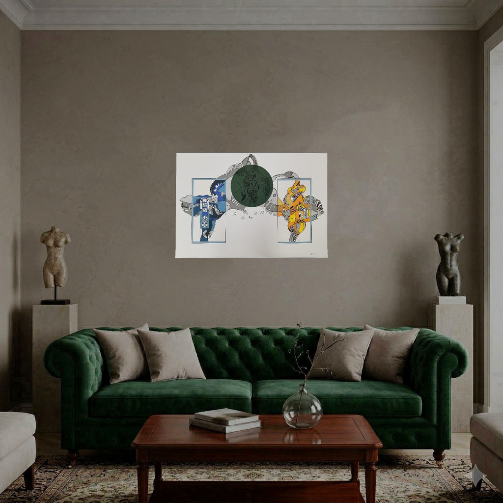 Luis Arias Vera "Silencio Y Cosmos (Verde)" 2003 Limited Signed Wall Art