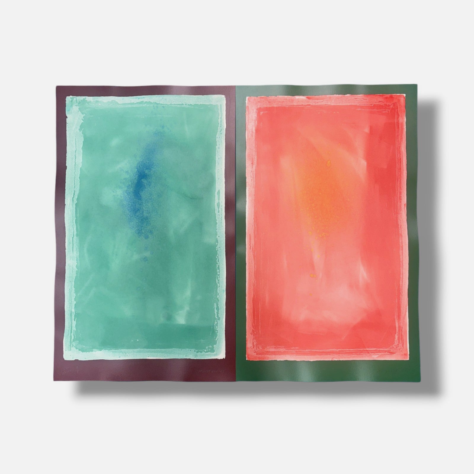 Andrew Huston "Love Letters I" E.P. Limited Signed Diptych Wall Art 112 x 90 cm