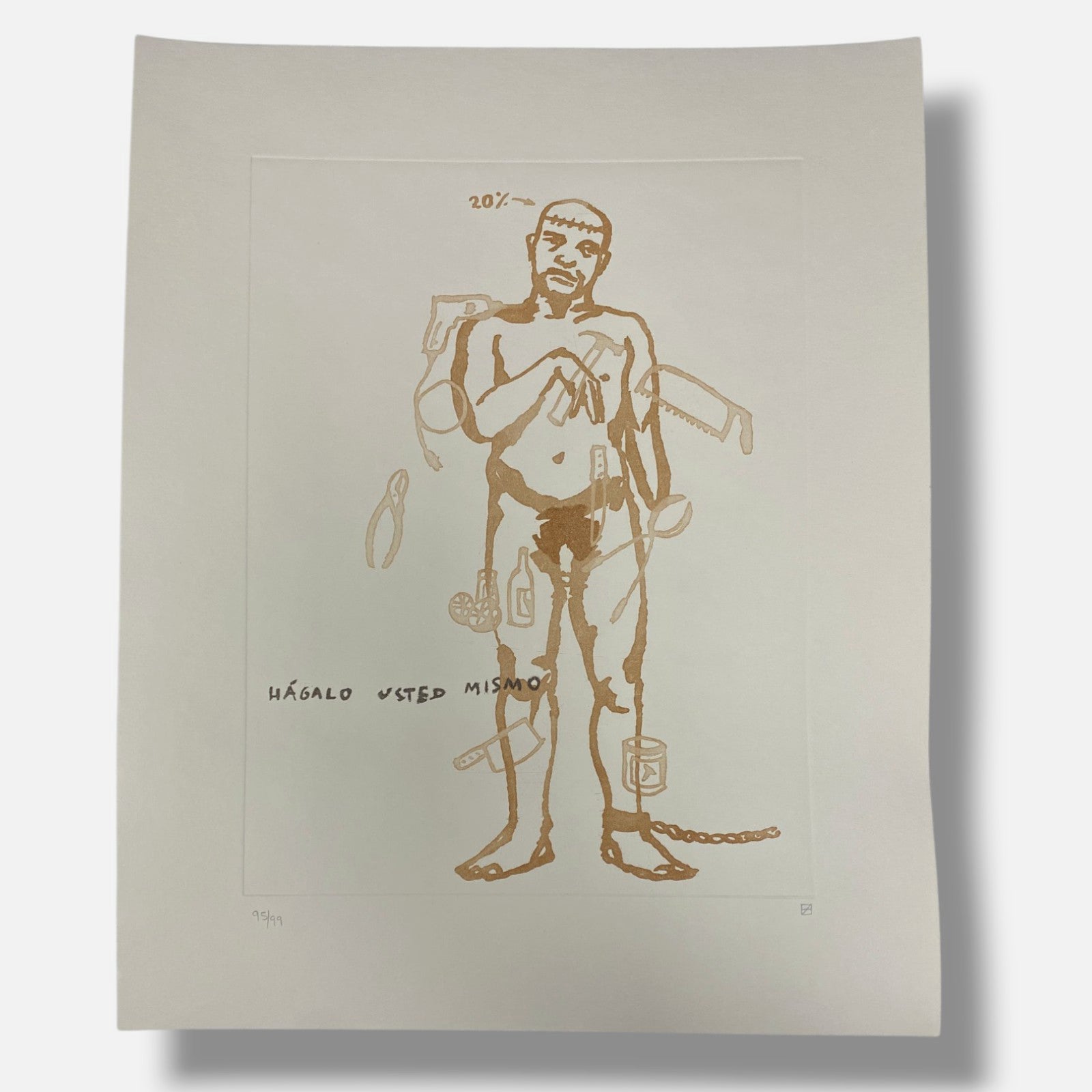 Franco Aceves Humana "Dibujos Del Dr. Pirana" 7-Piece Art Print Collection Set
