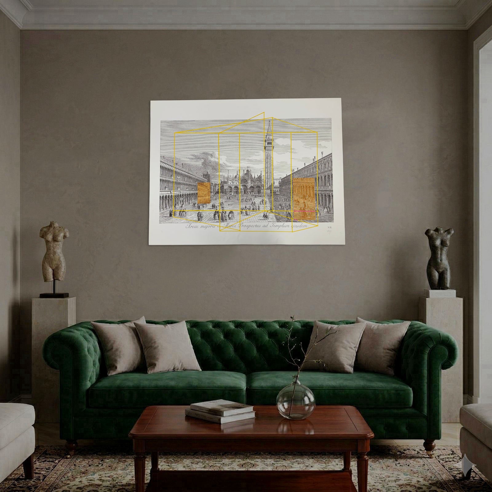 José Antonio Pérez de Vargas y Saldaña "Arquitecturas Ilusorias I" Fine Wall Art