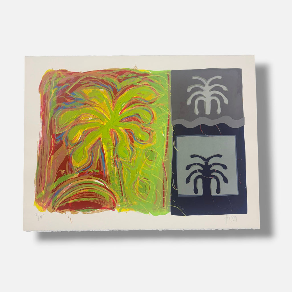 Pepe Herrera "Secretos del Jardin" 2000, Limited Signed Wall Art 56L x 76W cm